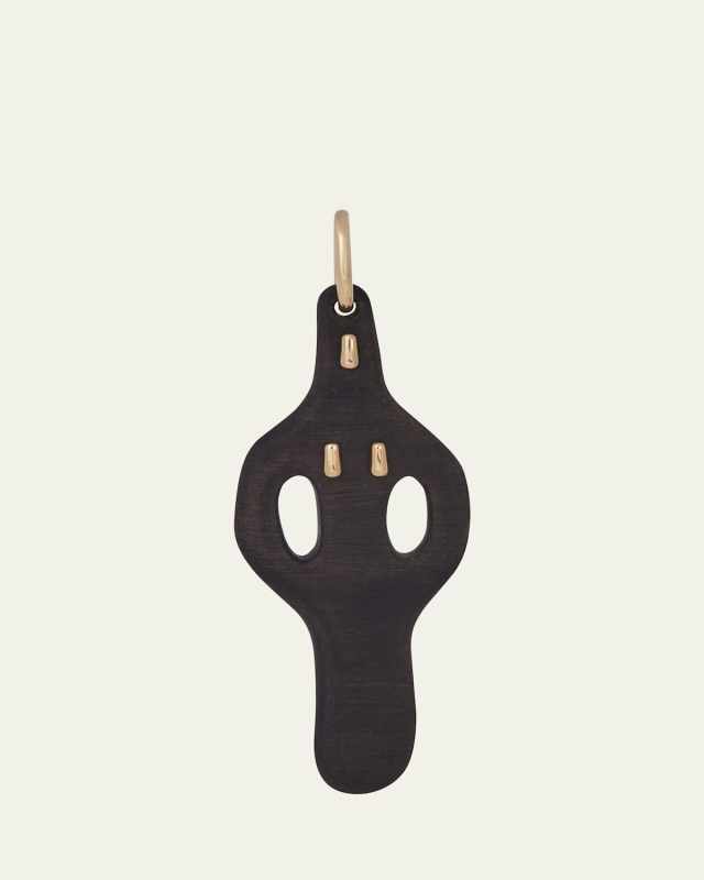 x Carey Lowell 18K Yellow Gold Selene Ebony Pendant